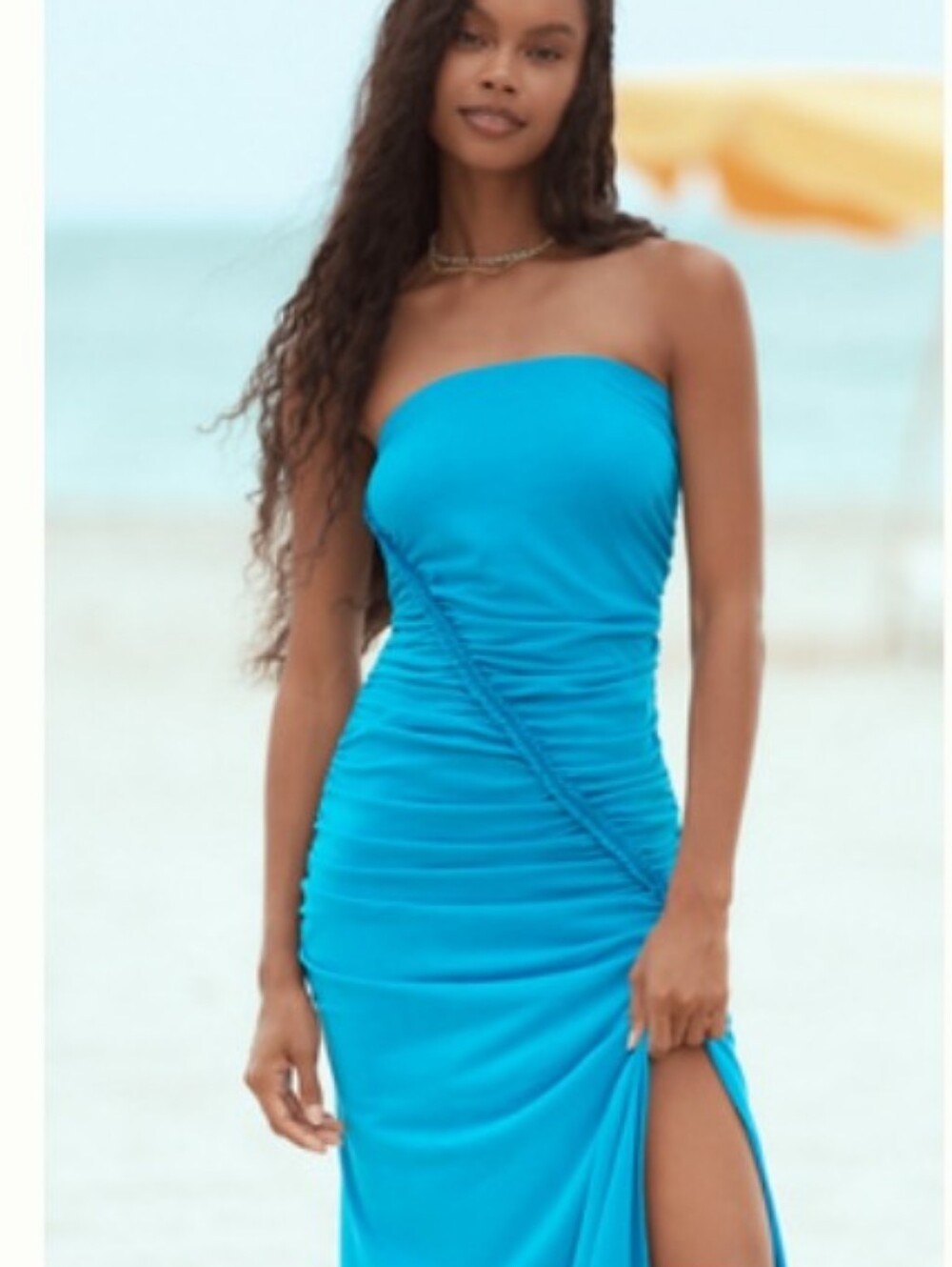 NWT Gabbie Strapless Ruched Tube Dress by Celandine